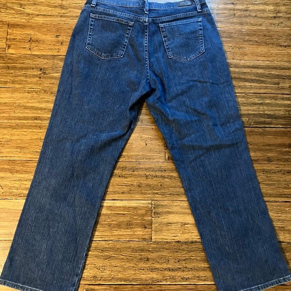 Lee Size 14 Short Straight Leg At The Waist Jeans - Picture 6 of 8
